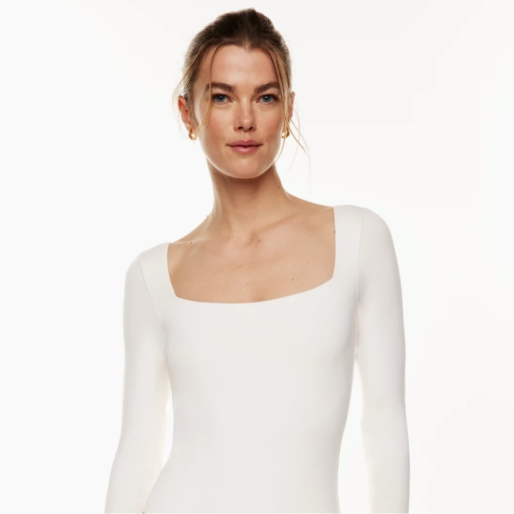 Long sleeve Body suit White -  Babaton